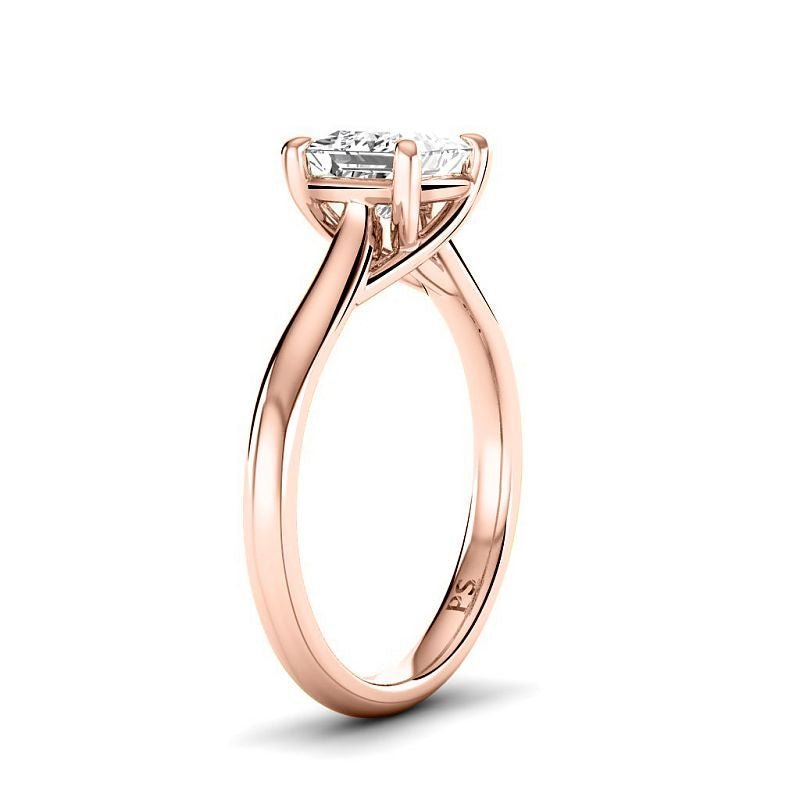 0.50 - 3.00 CT Princess Cut Lab Grown Diamonds - Solitaire Ring - Primestyle.com