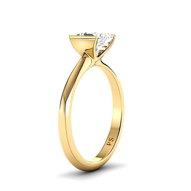 0.50 - 3.00 CT Princess Cut Lab Grown Diamonds - Solitaire Ring - Primestyle.com