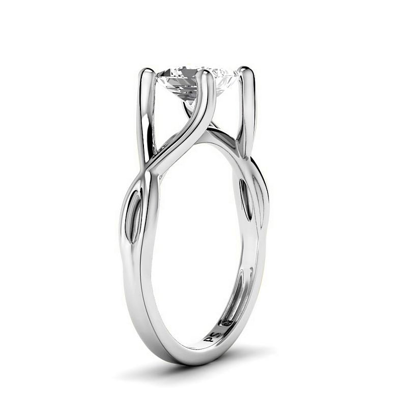 0.50-6.00 CT Princess Cut Diamonds - Solitaire Rings