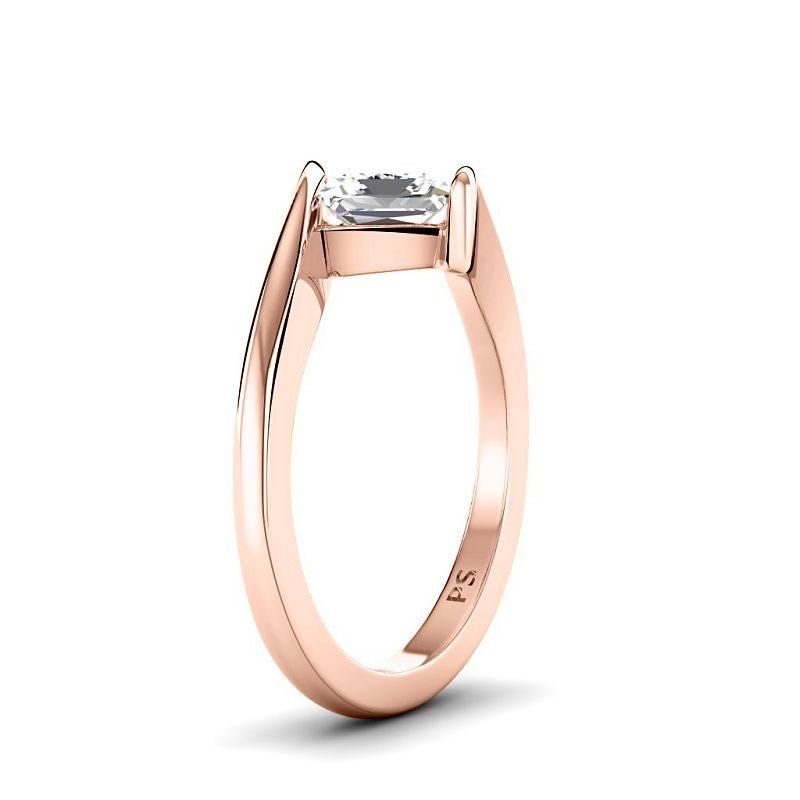 0.50 - 3.00 CT Princess Cut Lab Grown Diamonds - Solitaire Ring - Primestyle.com