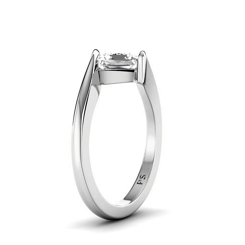 0.50-3.00 CT Princess Cut Lab Grown Diamonds - Solitaire Ring