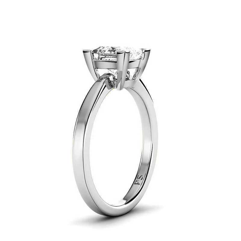 0.50-6.00 CT Princess Cut Diamonds - Solitaire Rings