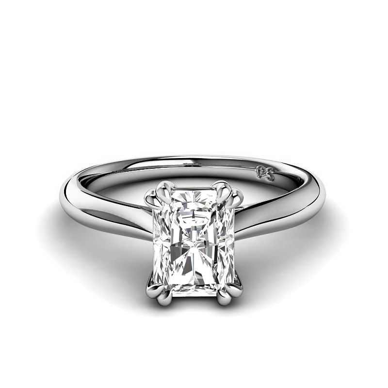 0.50-6.00 CT Radiant Cut Diamonds - Solitaire Rings