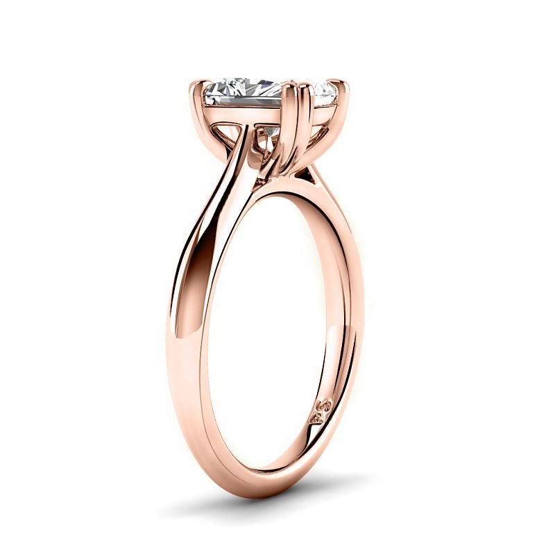 0.50-6.00 CT Radiant Cut Diamonds - Solitaire Rings