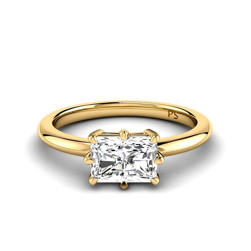 0.50-6.00 CT Radiant Cut Diamonds - Solitaire Rings