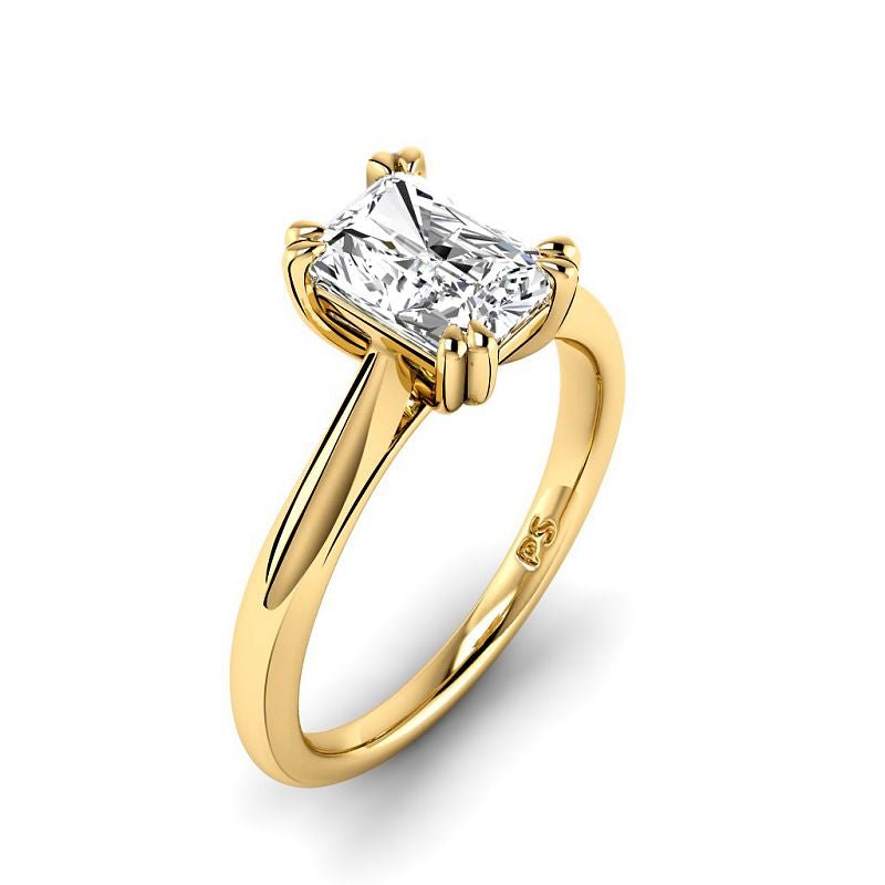 0.50-3.00 CT Radiant Cut Lab Grown Diamonds - Solitaire Ring - Primestyle.com