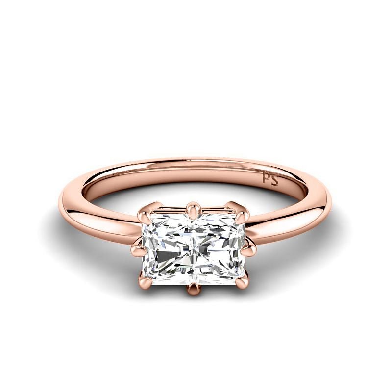 0.50-3.00 CT Radiant Cut Lab Grown Diamonds - Solitaire Ring - Primestyle.com