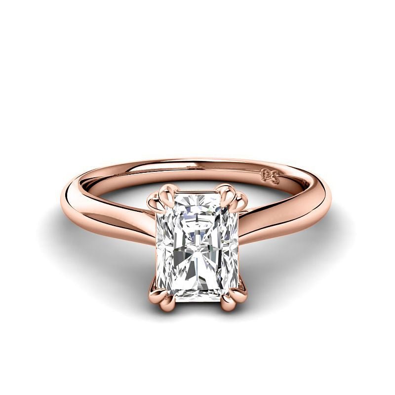 0.50 - 3.00 CT Radiant Cut Lab Grown Diamonds - Solitaire Ring - Primestyle.com