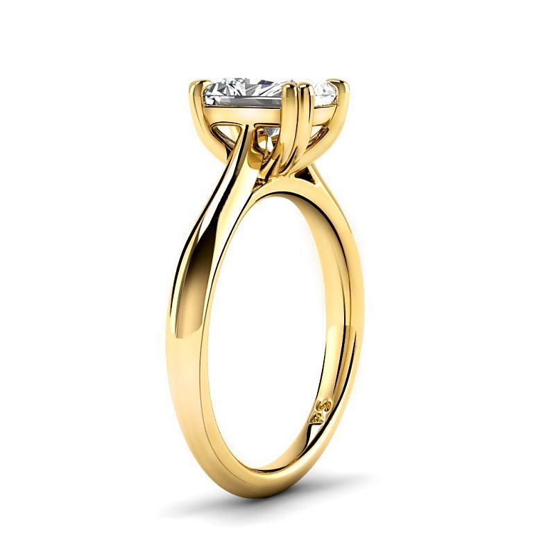 0.50-3.00 CT Radiant Cut Lab Grown Diamonds - Solitaire Ring - Primestyle.com