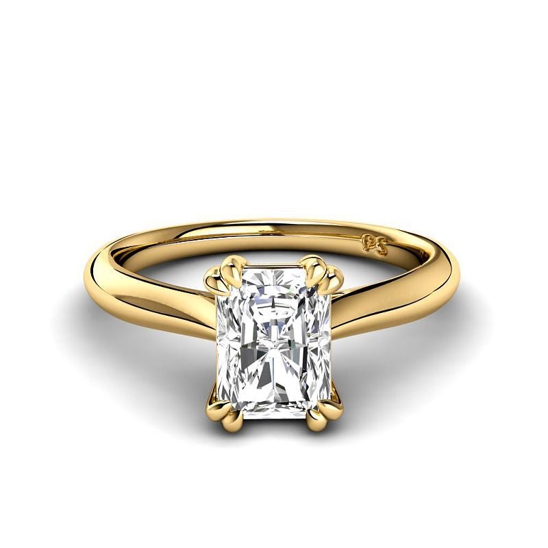0.50 - 3.00 CT Radiant Cut Lab Grown Diamonds - Solitaire Ring - Primestyle.com