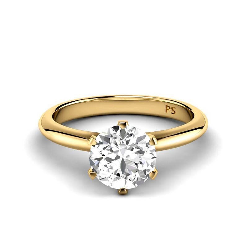 0.50 - 3.00 CT Round Cut Lab Grown Diamonds - Solitaire Ring - Primestyle.com