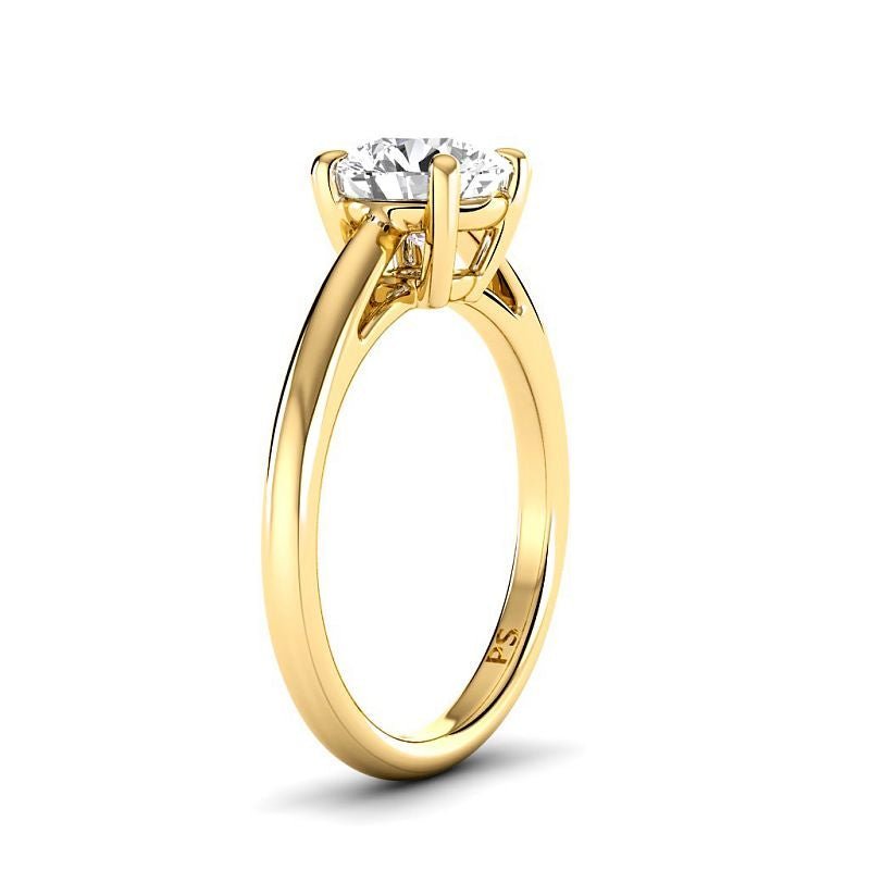 0.50 - 3.00 CT Round Cut Lab Grown Diamonds - Solitaire Ring - Primestyle.com