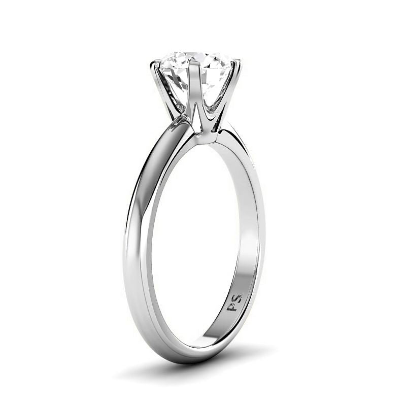 0.50-6.00 CT Round Cut Diamonds - Solitaire Rings