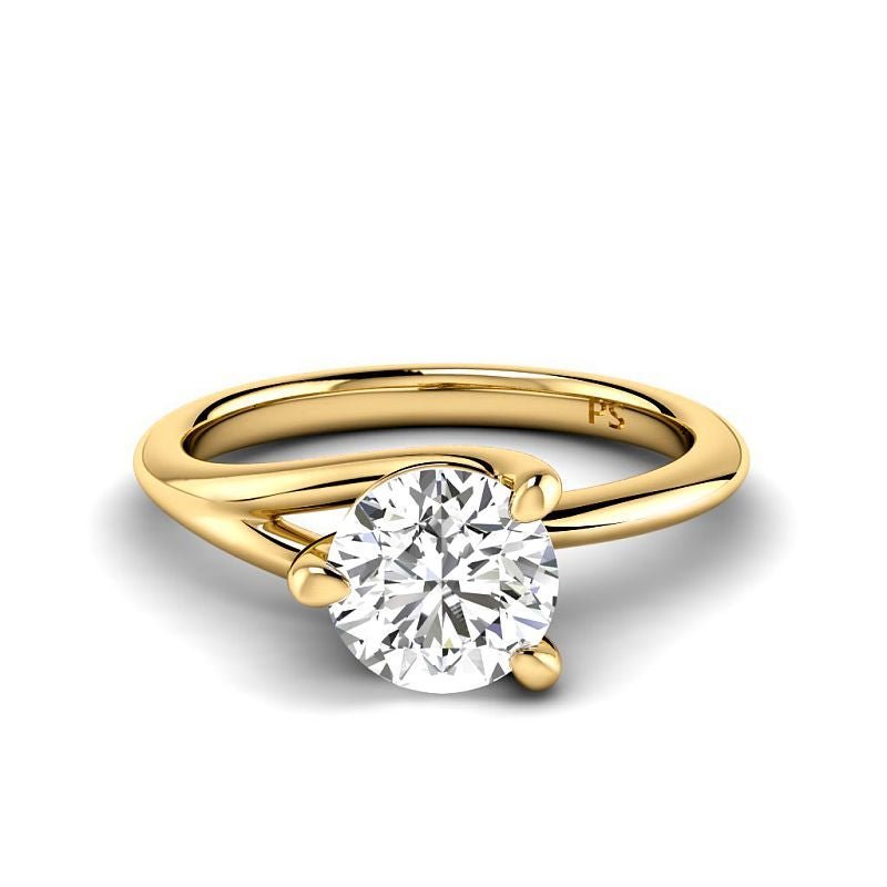 0.50-6.00 CT Round Cut Diamonds - Solitaire Rings