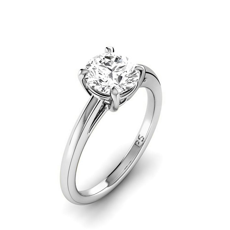 0.50-6.00 CT Round Cut Diamonds - Solitaire Rings