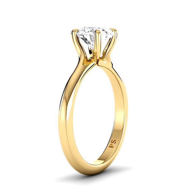 0.50-6.00 CT Round Cut Diamonds - Solitaire Rings