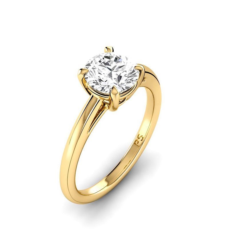 0.50 - 3.00 CT Round Cut Lab Grown Diamonds - Solitaire Ring - Primestyle.com