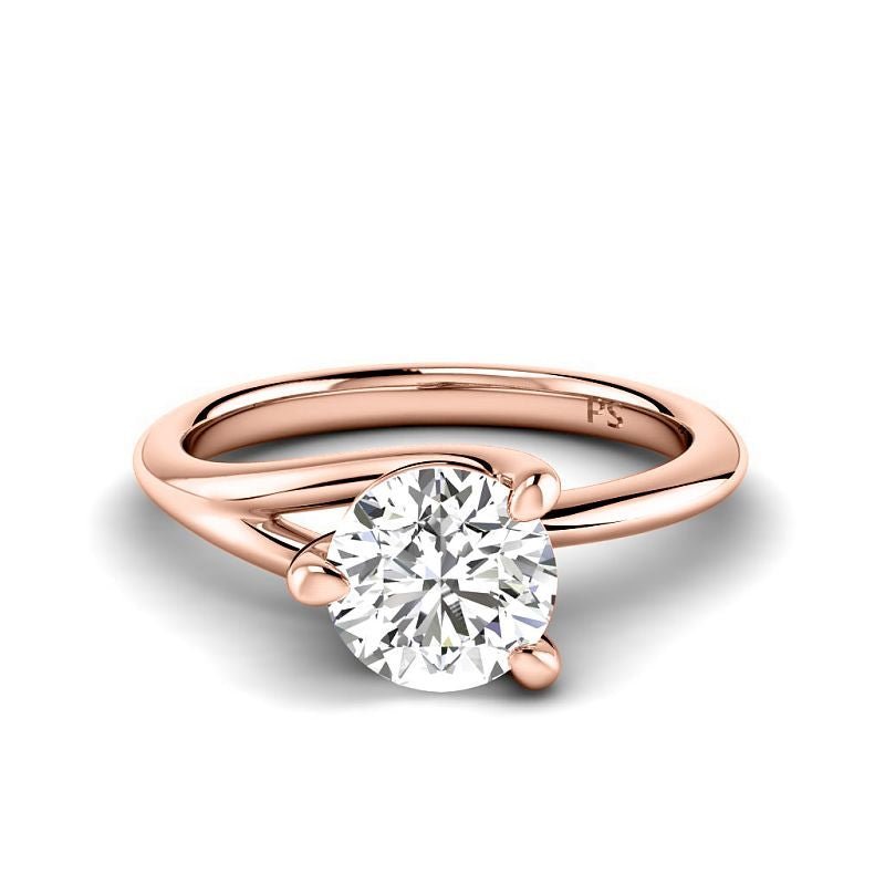 0.50-6.00 CT Round Cut Diamonds - Solitaire Rings