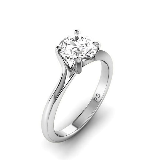 0.35-1.50 CT Round Cut Diamonds - Solitaire Ring
