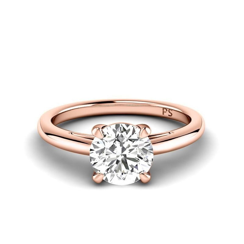0.50 - 3.00 CT Round Cut Lab Grown Diamonds - Solitaire Ring - Primestyle.com