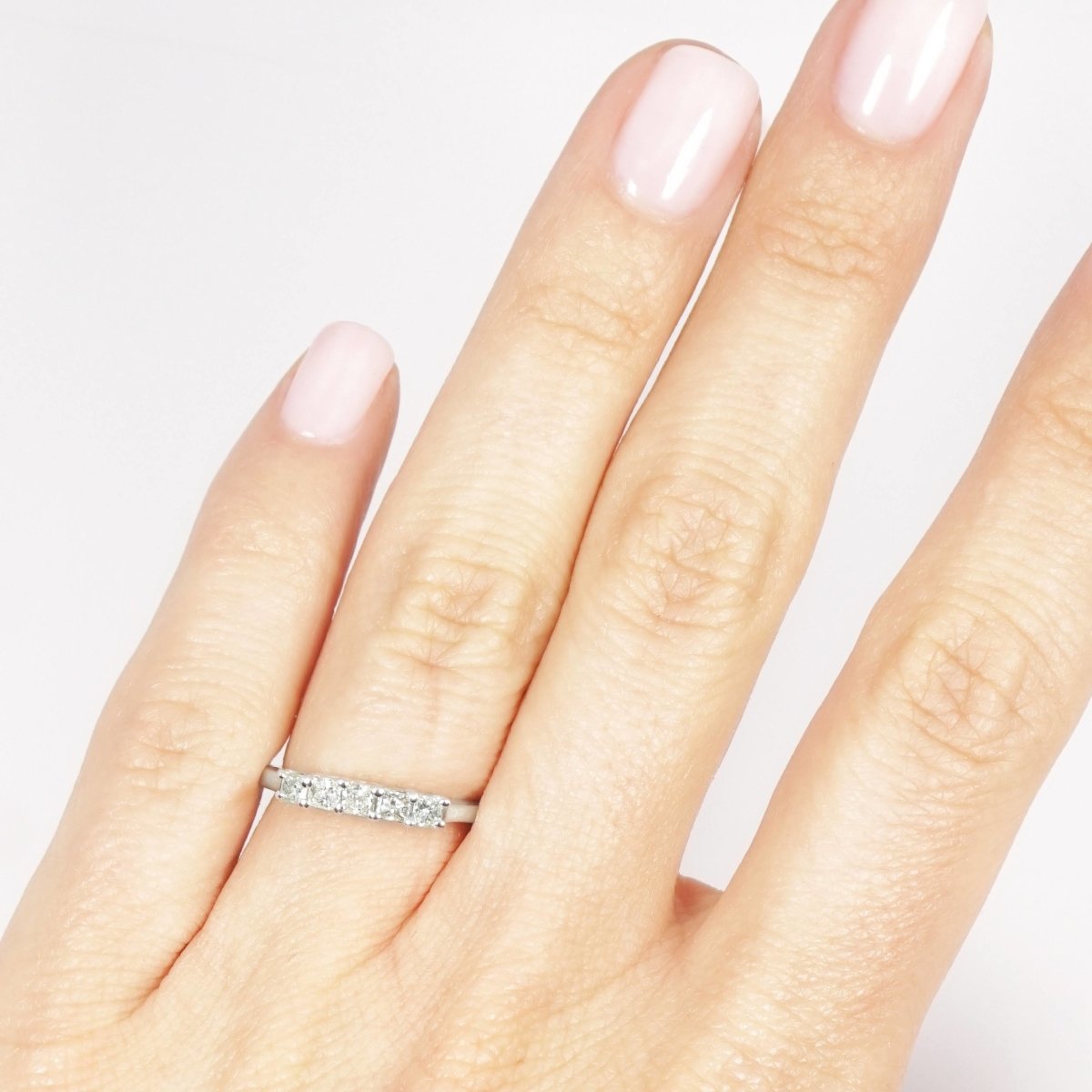 0.50 CT Princess Cut Diamonds - Wedding Band