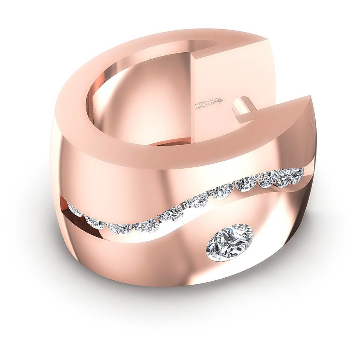 0.50 CT Round Cut Diamonds - Hoop & Drop Earrings - Primestyle.com