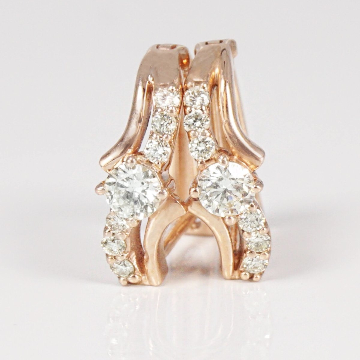 0.50 CT Round Cut Diamonds - Hoop & Drop Earrings - Primestyle.com