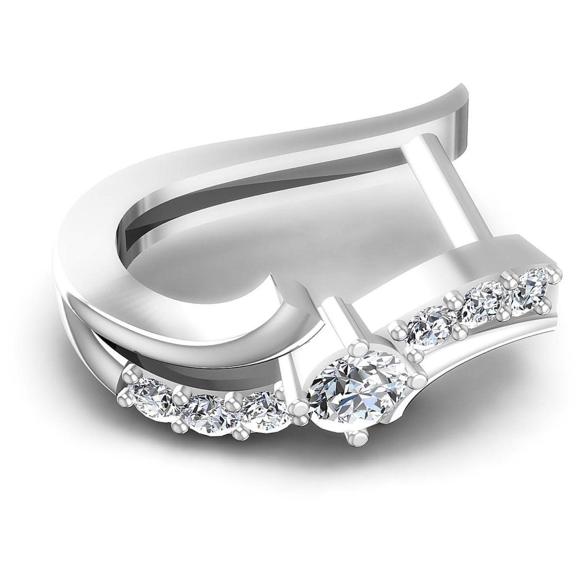 0.50 CT Round Cut Diamonds - Hoop & Drop Earrings - Primestyle.com