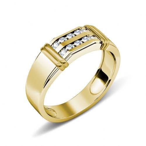 0.50 CT Round Cut Natural Diamonds - Mens Wedding Bands