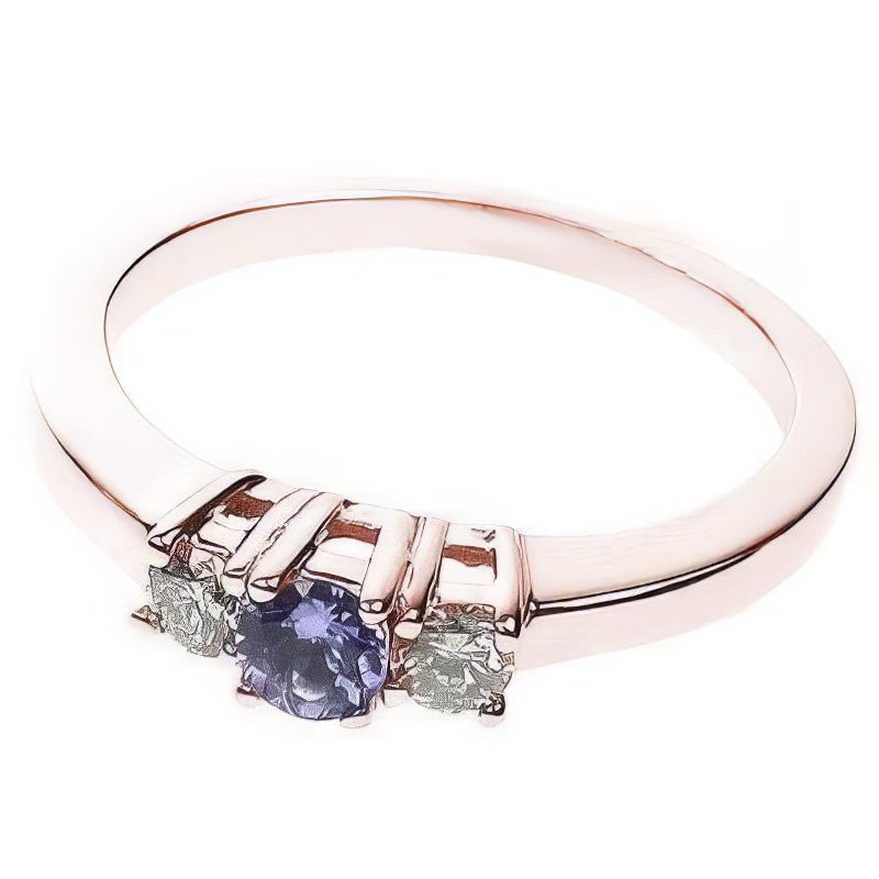 0.50 CT Round Cut Natural Diamonds - Three Stone Rings
