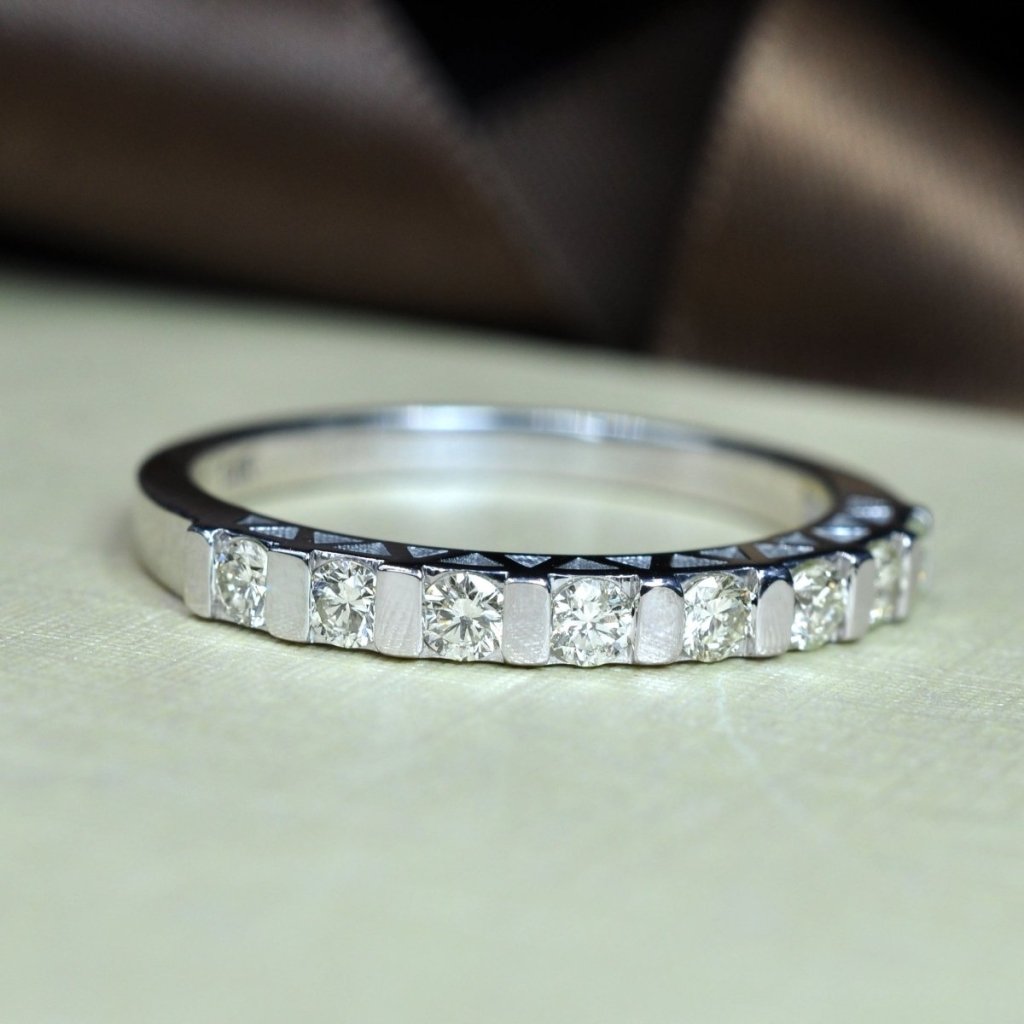 0.50 CT Round Cut Natural Diamonds - Wedding Band - Primestyle.com