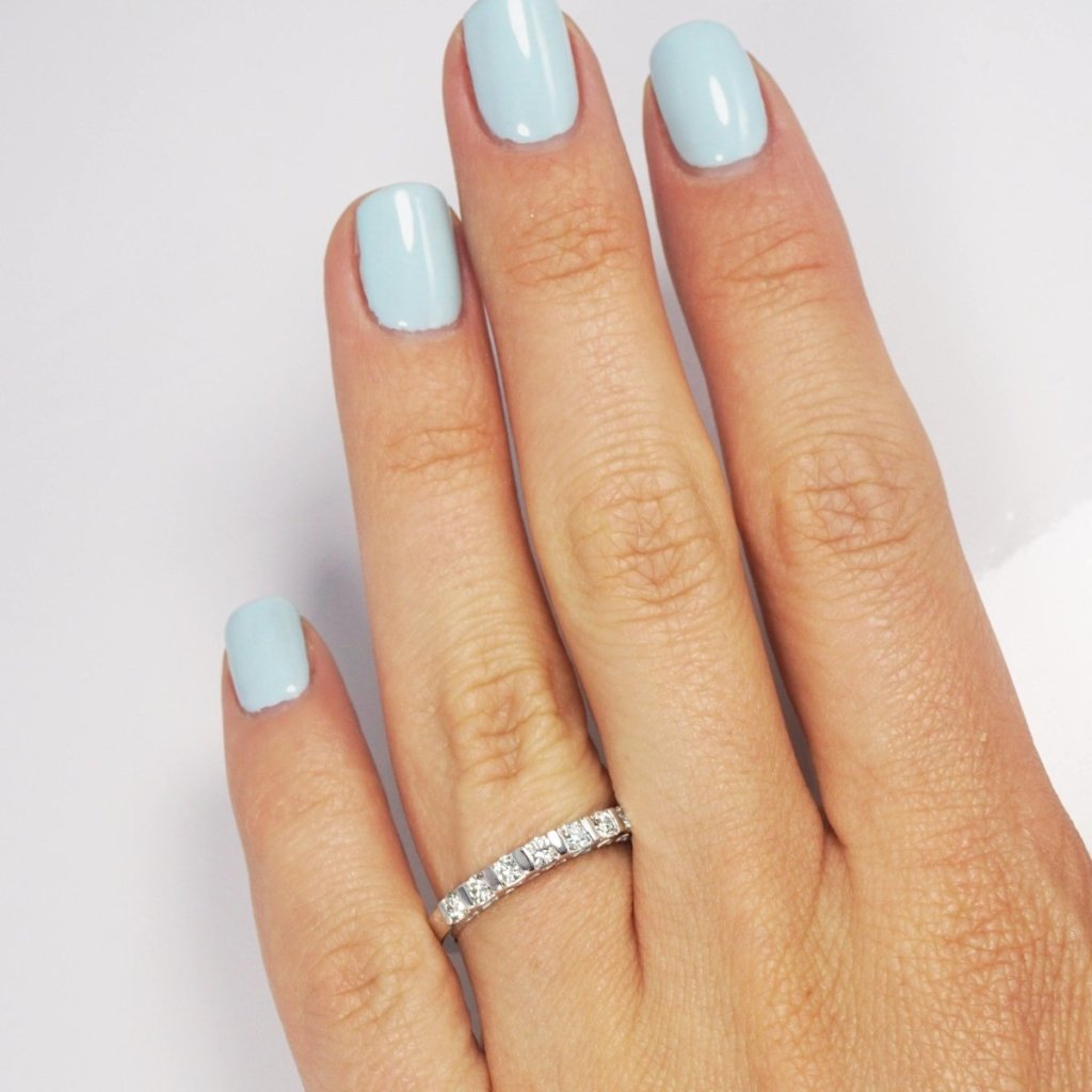 0.50 CT Round Cut Natural Diamonds - Wedding Band