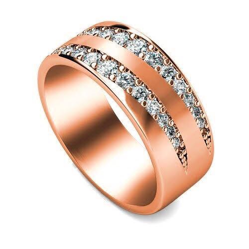 0.55 CT Round Cut Diamonds - Wedding Band - Primestyle.com