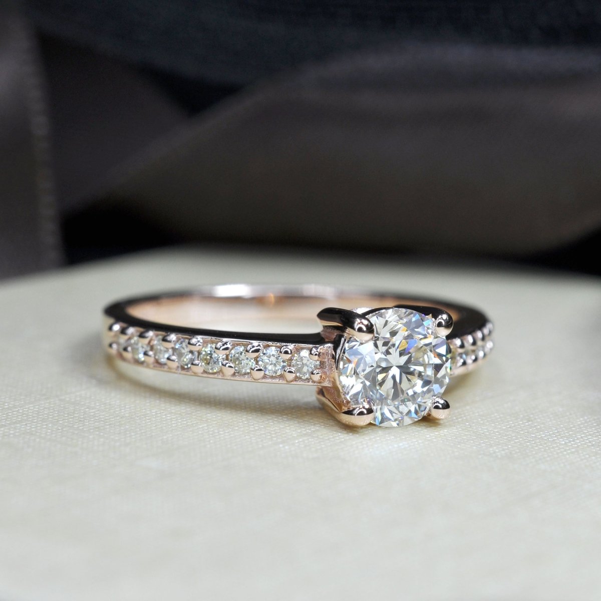 0.60-1.75 CT Round Cut Diamonds - Engagement Ring - Primestyle.com