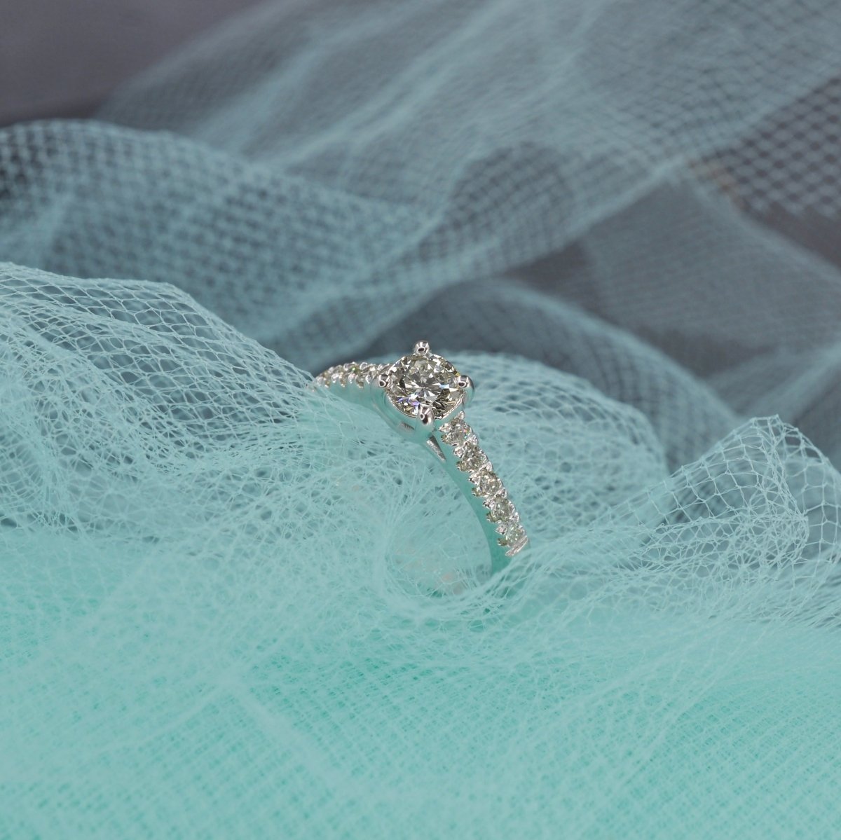 0.60-1.75 CT Round Cut Natural Diamonds - Engagement Ring