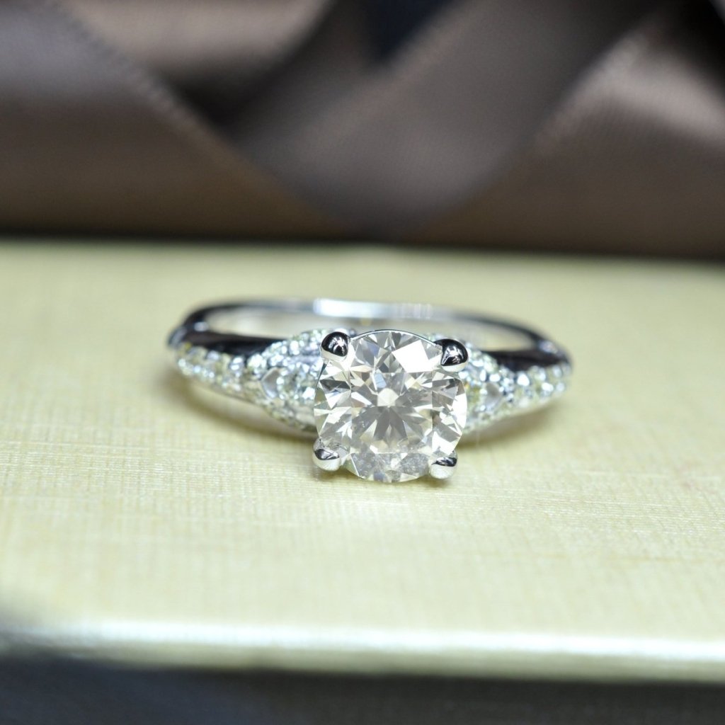 0.60-1.75 CT Round Cut Natural Diamonds - Engagement Ring