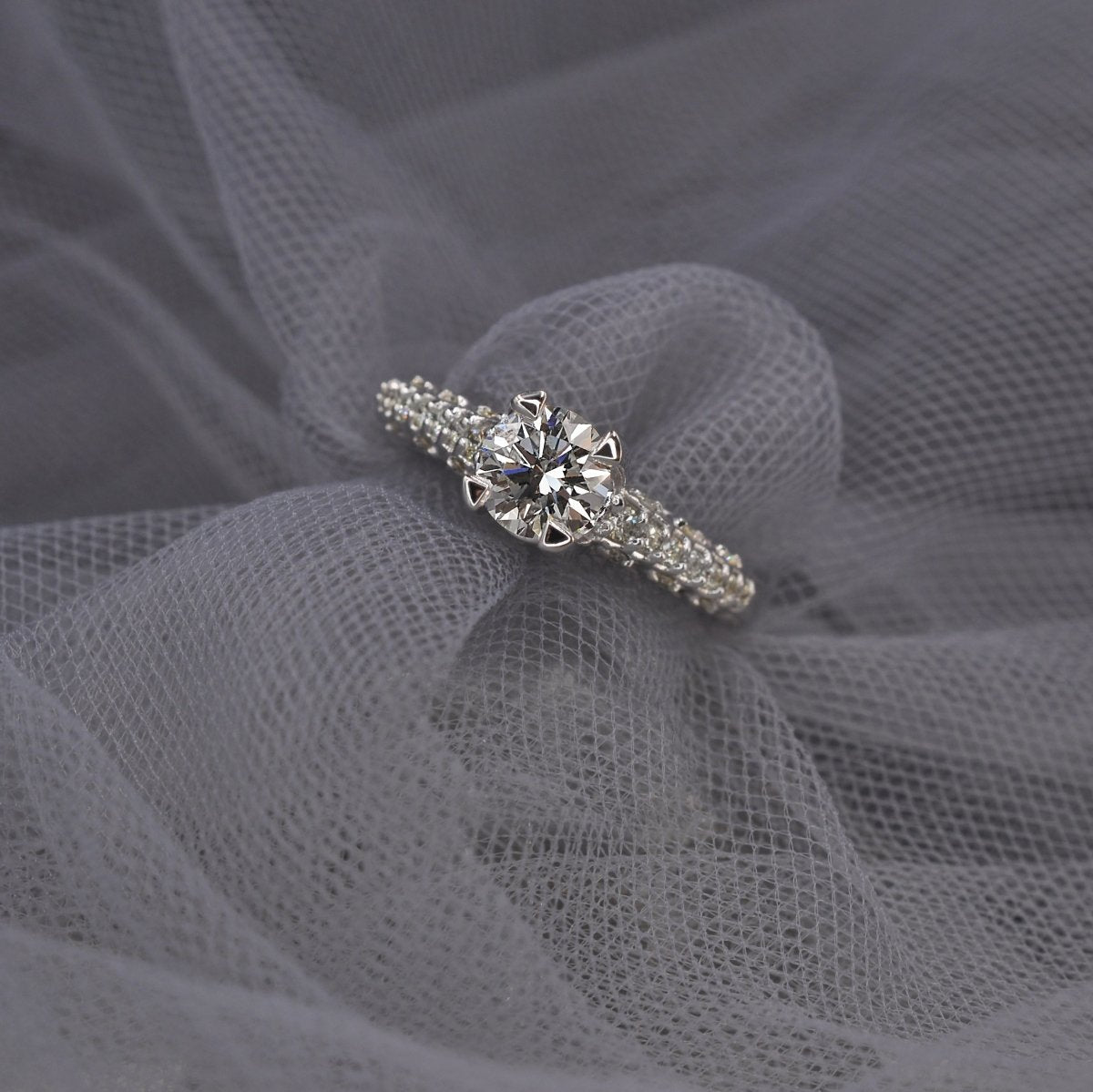 0.60-1.75 CT Round Cut Diamonds - Engagement Ring