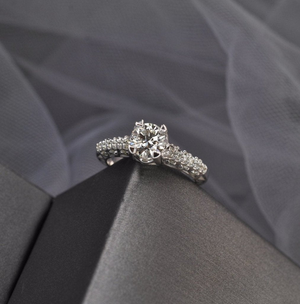 0.60 - 1.75 CT Round Cut Natural Diamonds - Engagement Ring - Primestyle.com