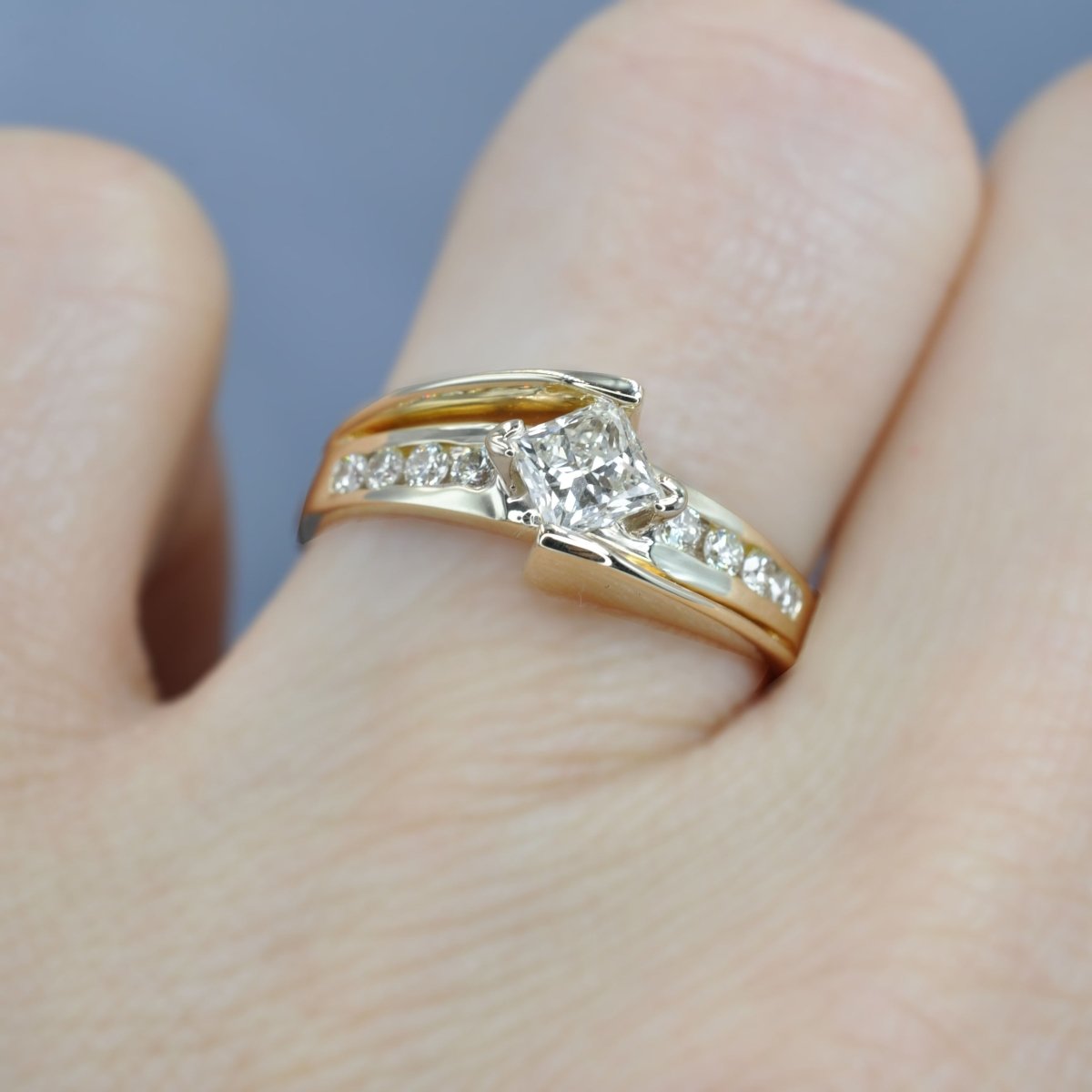 0.60-1.75 CT Round & Princess Cut Diamonds - Engagement Ring