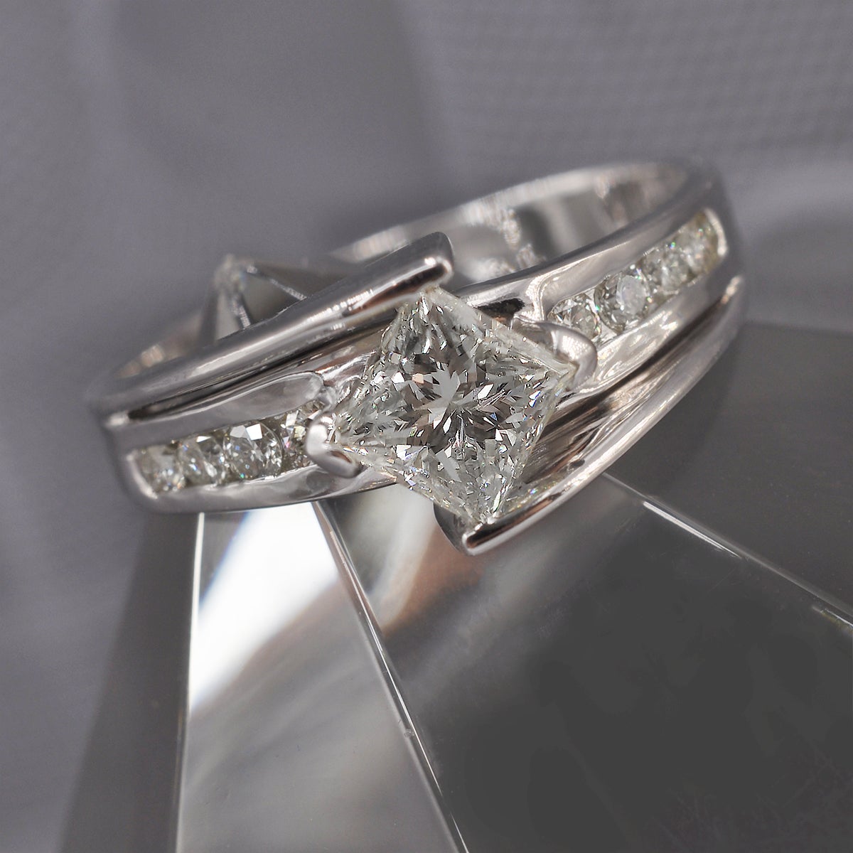 0.60-1.75 CT Round & Princess Cut Diamonds - Engagement Ring