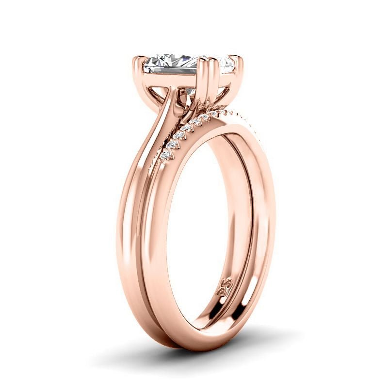 0.60-3.10 CT Round & Radiant Cut Lab Grown Diamonds - Bridal Set - Primestyle.com