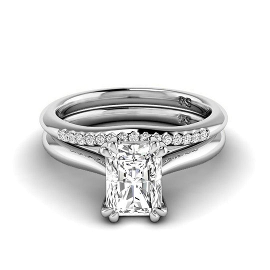 0.60-3.10 CT Round & Radiant Cut Lab Grown Diamonds - Bridal Set