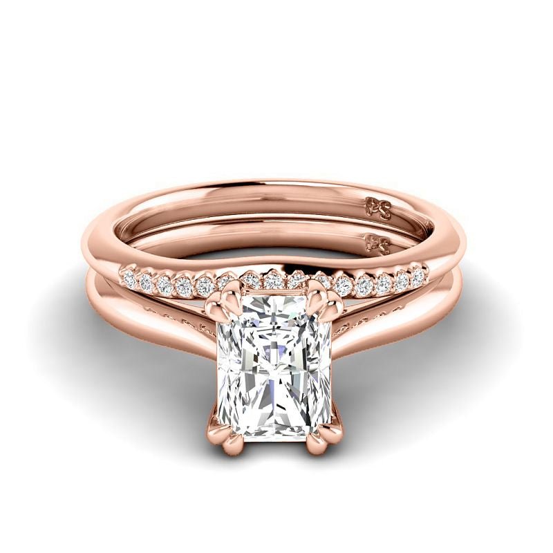 0.60-3.10 CT Round & Radiant Cut Lab Grown Diamonds - Bridal Set - Primestyle.com