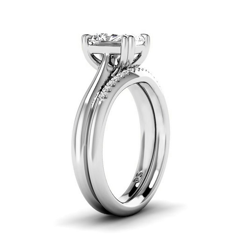 0.60-3.10 CT Round & Radiant Cut Lab Grown Diamonds - Bridal Set - Primestyle.com