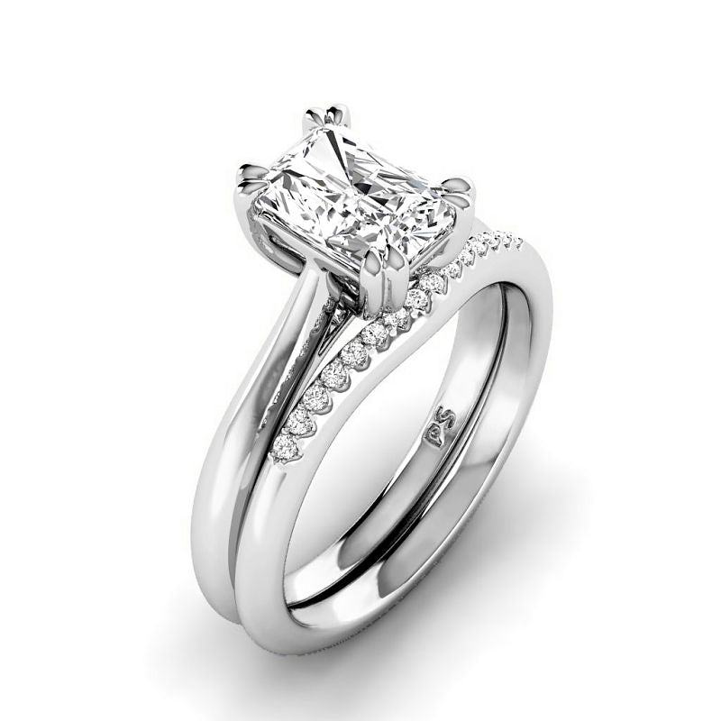 0.60-3.10 CT Round & Radiant Cut Lab Grown Diamonds - Bridal Set - Primestyle.com