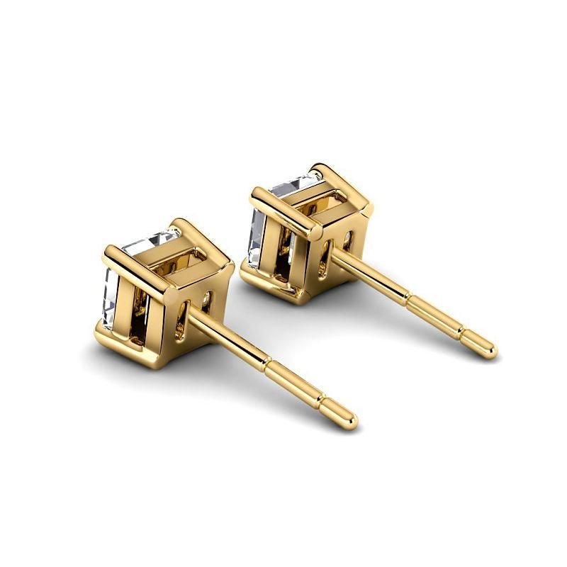 0.60 - 5.00 CT Ascher Cut Lab Grown Diamonds - Stud Earrings - Primestyle.com