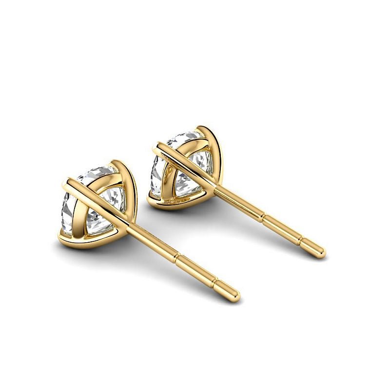 0.60-5.00 CT Cushion Cut Lab Grown Diamonds - Stud Earrings - Primestyle.com
