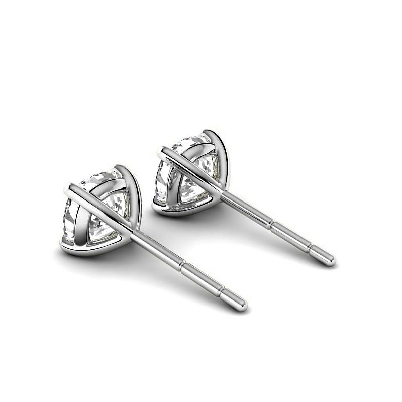 0.60-5.00 CT Cushion Cut Lab Grown Diamonds - Stud Earrings - Primestyle.com