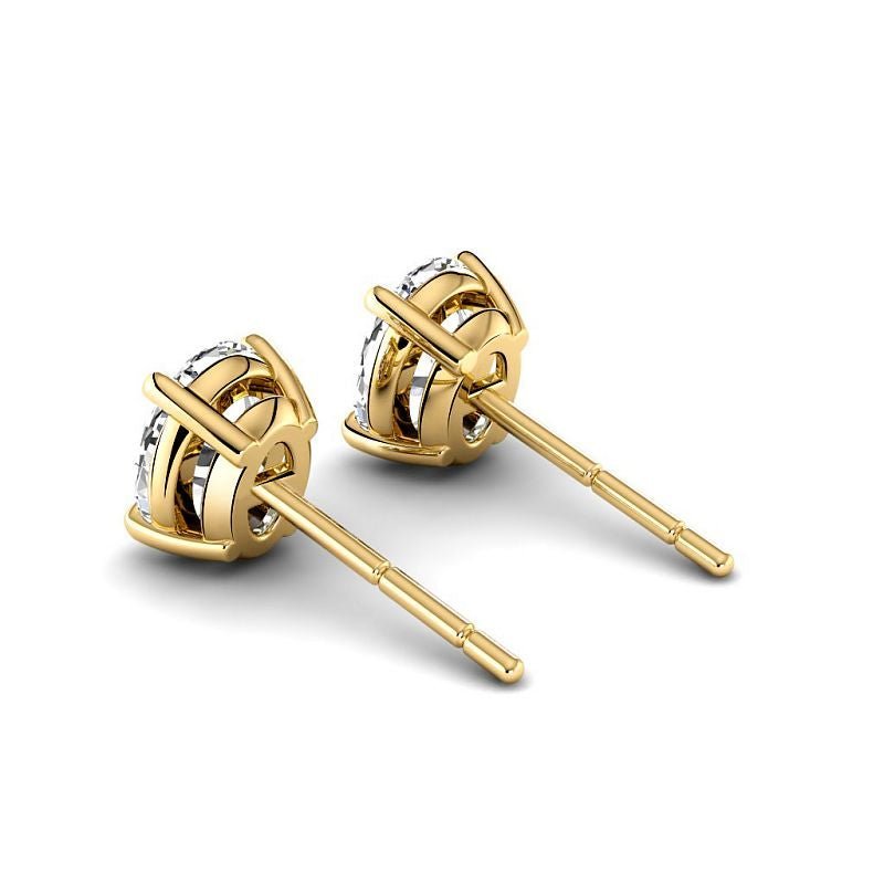 0.60-5.00 CT Oval Cut Diamonds - Stud Earrings