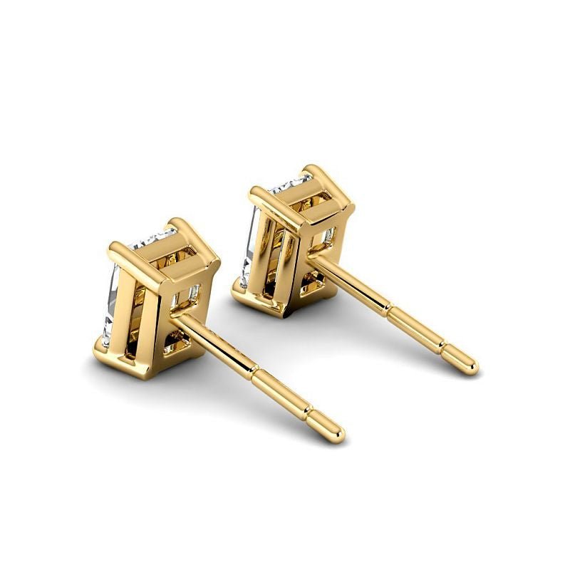 0.60 - 5.00 CT Radiant Cut Lab Grown Diamonds - Stud Earrings - Primestyle.com